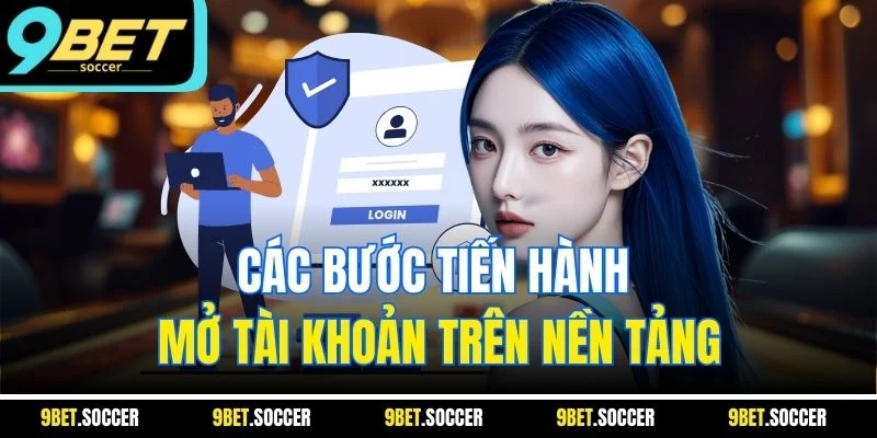 Các bước tiến hành mở tài khoản trên nền tảng